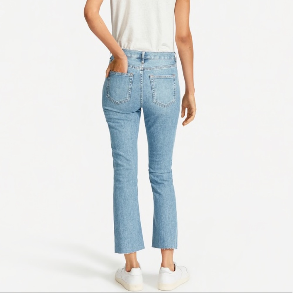 [Everlane] Kick Crop Jean Light Blue Wash